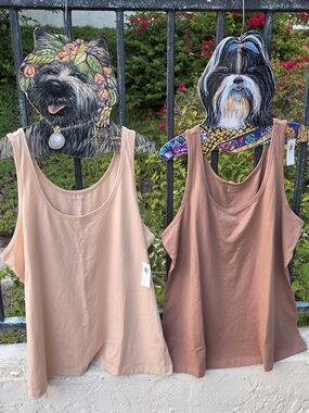 Old Navy Women's Tank Tops in Beige & Brown